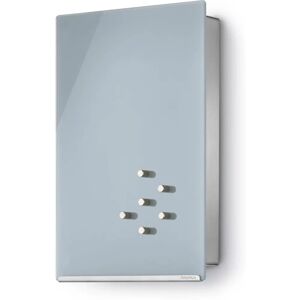 Blomus Velio Key Cabinet - Gray - Magnetic Glass Door - 7 Hooks Blomus Velio Key Cabinet - Gray - Magnetic Glass Door - 7 Hooks