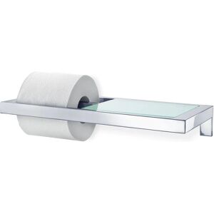 Blomus Menoto Stainless Steel Toilet Paper Holder with Shelf - Bathroom Accessory Blomus Menoto Stainless Steel Toilet Paper Holder with Shelf - Bathroom Accessory