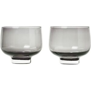 blomus Flow 22 cl Juego de 2 Vasos Ahumado - Tumbler de Vidrio blomus Flow 22 cl Juego de 2 Vasos Ahumado - Tumbler de Vidrio