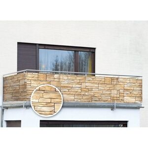 WENKO Mauer Beigen Balkon Sichtschutz - Balkon- und Terrassenabdeckung WENKO Mauer Beigen Balkon Sichtschutz - Balkon- und Terrassenabdeckung
