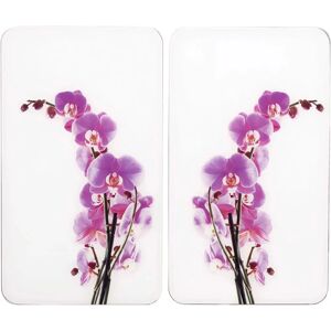 WENKO Orchid Kitchen Cutting Board - Rectangular Plastic, Tempered Glass WENKO Orchid Kitchen Cutting Board - Rectangular Plastic, Tempered Glass