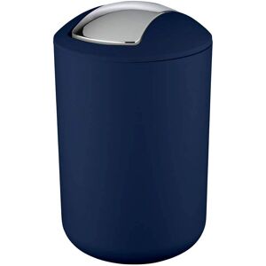 Wenko Dark Blue Large Swing Cover Bin - Trash Bin Wenko Dark Blue Large Swing Cover Bin - Trash Bin