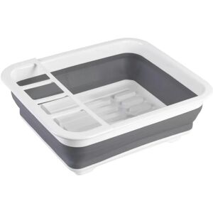 Wenko Gaia Foldable White/Gray Dish Drainer - Dish Drainer Wenko Gaia Foldable White/Gray Dish Drainer - Dish Drainer
