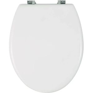 Wenko White Bali Toilet Seat - Universal, Durable MDF Wenko White Bali Toilet Seat - Universal, Durable MDF