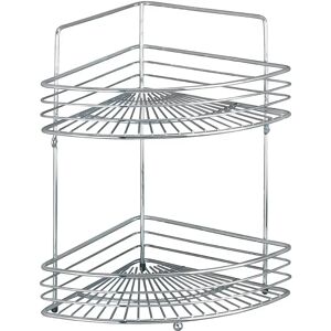 WENKO Milano Bathroom Shelf - 2-Tier Chrome Wall Mount WENKO Milano Bathroom Shelf - 2-Tier Chrome Wall Mount