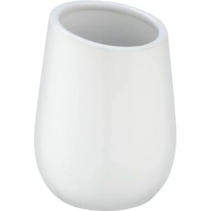 Wenko White Ceramic Toothbrush Holder - Durable, Elegant, Compact Wenko White Ceramic Toothbrush Holder - Durable, Elegant, Compact