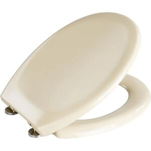 Wenko 18760100 Premium Ottana Thermoset Plastic Toilet Seat - Beige Wenko 18760100 Premium Ottana Thermoset Plastic Toilet Seat - Beige