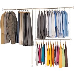 WENKO Silver Teleskop Shelf System - Wardrobe Accessory WENKO Silver Teleskop Shelf System - Wardrobe Accessory