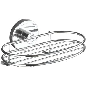 WENKO Chrome Soap Dish - Wall Mount, Repositionable, 33kg Support WENKO Chrome Soap Dish - Wall Mount, Repositionable, 33kg Support