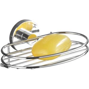 WENKO Chrome Soap Dish - Wall Mount, Repositionable, 33kg Support WENKO Chrome Soap Dish - Wall Mount, Repositionable, 33kg Support