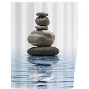 WENKO Meditation Duschvorhang - Wasserabweisend Polyester 180x200cm WENKO Meditation Duschvorhang - Wasserabweisend Polyester 180x200cm