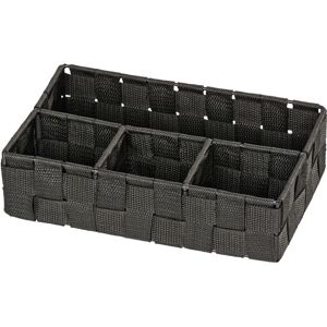 WENKO Adria Aufbewahrungsbox - Rechteckiger Kunststoff-Organizer Schwarz WENKO Adria Aufbewahrungsbox - Rechteckiger Kunststoff-Organizer Schwarz