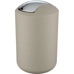 Wenko - Small Bathroom Trash Bin - Taupe Wenko - Small Bathroom Trash Bin - Taupe