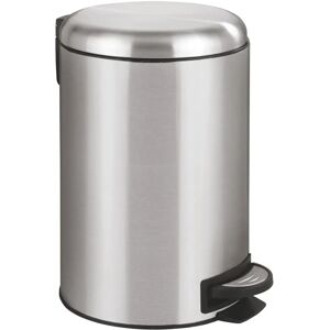 WENKO Leman Stainless Steel 12L Trash Can with Foot Pedal WENKO Leman Stainless Steel 12L Trash Can with Foot Pedal