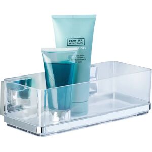 WENKO Vacuum-Loc Quadro Bathroom Shelf - Stainless Steel, 14x8.5x25.5 cm WENKO Vacuum-Loc Quadro Bathroom Shelf - Stainless Steel, 14x8.5x25.5 cm