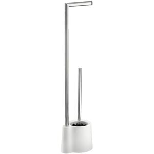 WENKO Avola Toilet Brush Set - Stainless Steel Bathroom Accessory WENKO Avola Toilet Brush Set - Stainless Steel Bathroom Accessory