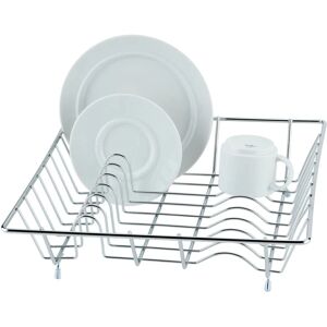 Wenko Chrome Dish Rack - Space-Saving Kitchen Organizer Wenko Chrome Dish Rack - Space-Saving Kitchen Organizer