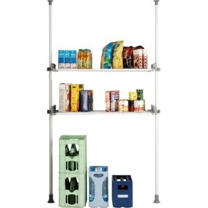 WENKO Herkules Twin Adjustable Telescopic Shelf System - Gray WENKO Herkules Twin Adjustable Telescopic Shelf System - Gray