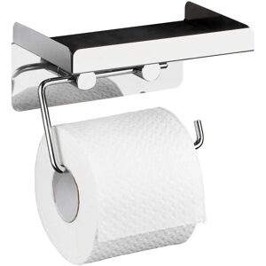 WENKO Stainless Steel 2-in-1 Toilet Paper Holder - Elegant Bathroom Accessory WENKO Stainless Steel 2-in-1 Toilet Paper Holder - Elegant Bathroom Accessory