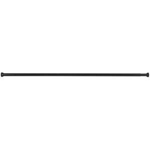 WENKO Black Adjustable Telescopic Shower Curtain Rod - Shower Accessory WENKO Black Adjustable Telescopic Shower Curtain Rod - Shower Accessory