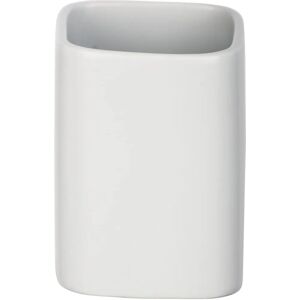 WENKO Toothbrush Holder Hexa - White Ceramic Bathroom Accessory WENKO Toothbrush Holder Hexa - White Ceramic Bathroom Accessory