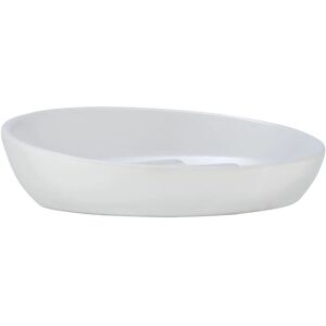 WENKO Soap Dish BADI White Ceramic - Bathroom Accessory WENKO Soap Dish BADI White Ceramic - Bathroom Accessory