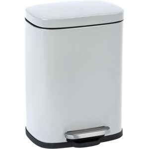 Poubelle Wenko Leno - 5L Acier, Blanc, Compacte, Fermeture silencieuse - Publicité Poubelle Wenko Leno - 5L Acier, Blanc, Compacte, Fermeture silencieuse - Publicité