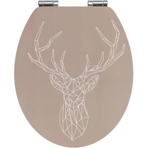 Wenko Stag Assento de WC - Fecho automático suave, Anel de bambu, Ajuste universal Wenko Stag Assento de WC - Fecho automático suave, Anel de bambu, Ajuste universal