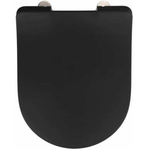 WENKO Schwarzer Soft Toilettensitz - Modernes Duroplast Design WENKO Schwarzer Soft Toilettensitz - Modernes Duroplast Design