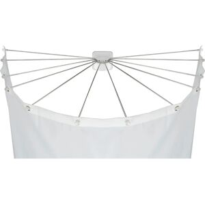 WENKO Adjustable Shower Curtain Rail with 12 Arms - Shower Curtain Accessory WENKO Adjustable Shower Curtain Rail with 12 Arms - Shower Curtain Accessory