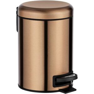 WENKO Leman Copper Bathroom Trash Bin 3L - Bathroom Waste Bin WENKO Leman Copper Bathroom Trash Bin 3L - Bathroom Waste Bin
