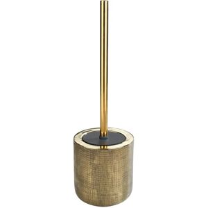 WENKO Rivara Toilet Brush - Ceramic Black & Gold WENKO Rivara Toilet Brush - Ceramic Black & Gold