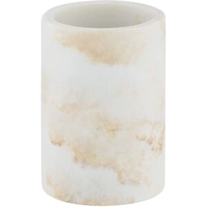 Bicchiere Odos con effetto marmo - Porta spazzolini - Bianco/Oro Bicchiere Odos con effetto marmo - Porta spazzolini - Bianco/Oro