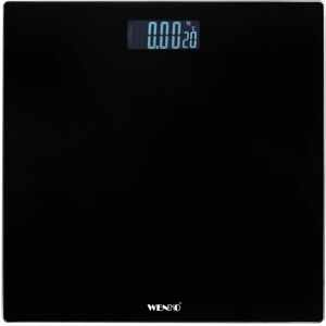 WENKO digitális fürdőszobamérleg - Fekete - 150kg kapacitás WENKO digitális fürdőszobamérleg - Fekete - 150kg kapacitás