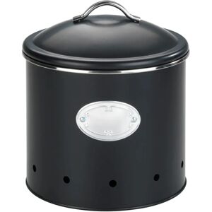 Wenko Schwarzer Metall-Lebensmittelbehälter - 4L - Luftdicht, Stilvoll Wenko Schwarzer Metall-Lebensmittelbehälter - 4L - Luftdicht, Stilvoll