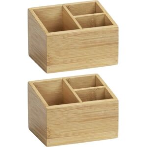 WENKO Bambus Aufbewahrungsboxen Set - Organizer für Bad, Küche, Büro WENKO Bambus Aufbewahrungsboxen Set - Organizer für Bad, Küche, Büro