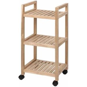 Chariot de service alimentaire WENKO - Bois FSC Acina 3 Niveaux Marron - Publicité Chariot de service alimentaire WENKO - Bois FSC Acina 3 Niveaux Marron - Publicité
