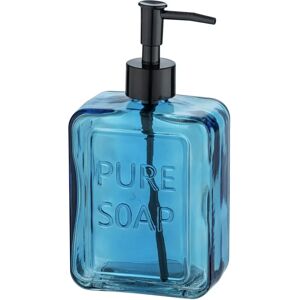 Wenko Pure Soap Dispenser 550ml Blue Glass Wenko Pure Soap Dispenser 550ml Blue Glass