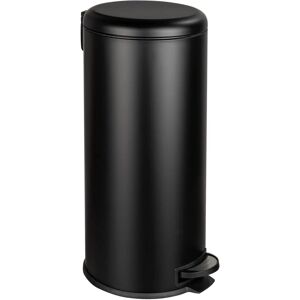 WENKO Leman Easy Close - Trash Can - 30L, Black WENKO Leman Easy Close - Trash Can - 30L, Black