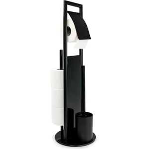 Wenko - Support pour papier toilette et brosse - Noir - Accessoires de salle de bain - Publicité Wenko - Support pour papier toilette et brosse - Noir - Accessoires de salle de bain - Publicité
