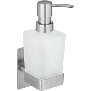 WENKO Genova Satin Glass 200ml Wall-Mounted Soap Dispenser - Seifenspender WENKO Genova Satin Glass 200ml Wall-Mounted Soap Dispenser - Seifenspender