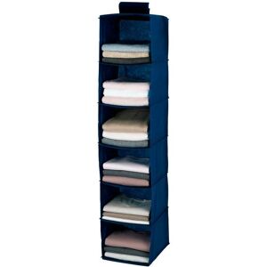 WENKO - Blue Utility Shelf - Clothes Organizer - 6 Compartments WENKO - Blue Utility Shelf - Clothes Organizer - 6 Compartments