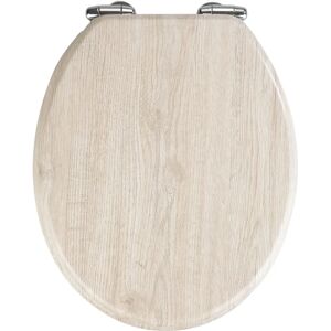 Sedile WC MDF grigio con chiusura morbida automatica - Wenko Sedile WC MDF grigio con chiusura morbida automatica - Wenko