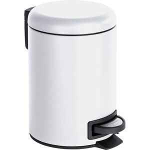 Wenko Leman Abfalleimer - 3L, Stahl, Weiß Wenko Leman Abfalleimer - 3L, Stahl, Weiß