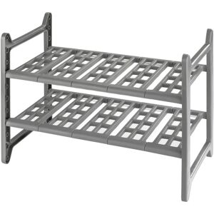 Wenko Kitchen Organizer - Adjustable Under-Cabinet Shelf - Grey Wenko Kitchen Organizer - Adjustable Under-Cabinet Shelf - Grey