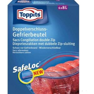 Sacs de congélation à double fermeture Toppits - Stockage alimentaire - Publicité Sacs de congélation à double fermeture Toppits - Stockage alimentaire - Publicité