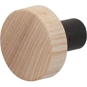 Tiger Sem Krok - Matt Sort og Eik - 3kg Bæreevne - Veggmontering Tiger Sem Krok - Matt Sort og Eik - 3kg Bæreevne - Veggmontering