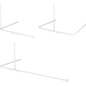 vidaXL Sealskin Shower Curtain Rail Set Easy-Roll White - Shower Curtain Rail Set vidaXL Sealskin Shower Curtain Rail Set Easy-Roll White - Shower Curtain Rail Set