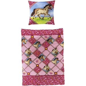 PFERDEFREUNDE Porto Kinderbettwäsche - Pferde, Baumwolle PFERDEFREUNDE Porto Kinderbettwäsche - Pferde, Baumwolle
