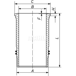 MAHLE 227 WN 34 Sylinterin suojus - Sylinterin suojus MAHLE 227 WN 34 Sylinterin suojus - Sylinterin suojus